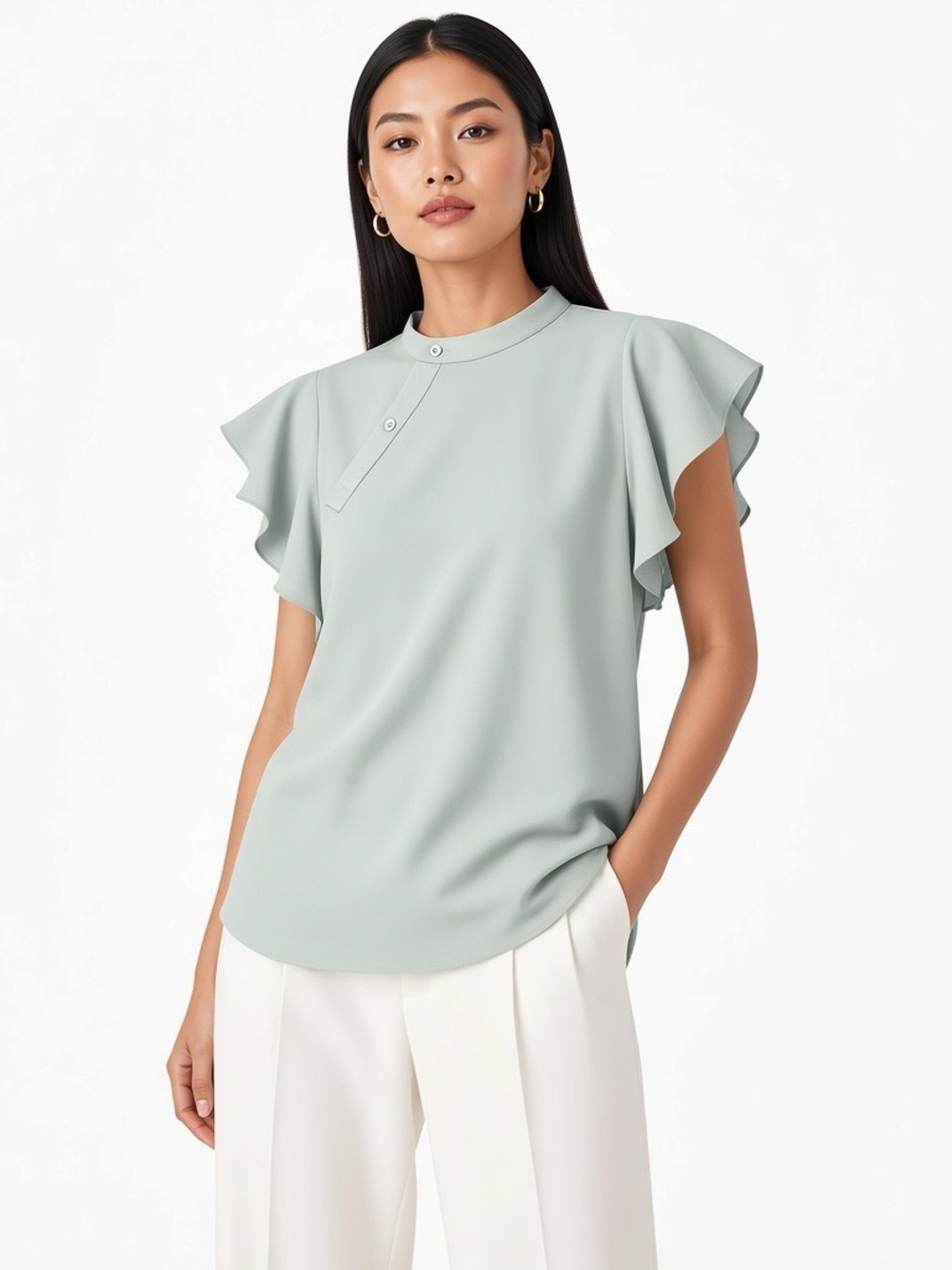 Aritzia Babaton Cian Blouse Sage Size XXS